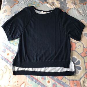 - Anthropologie Black Short sleeve top